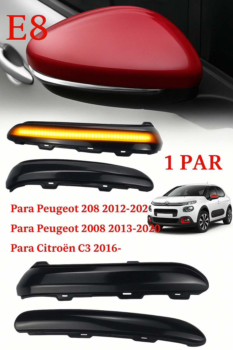 Seta Sequencial Peugeot 208